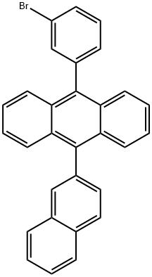 9-(3-Bromophenyl)-10-(2-naphthyl)anthracene Struktur