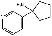 1-Pyridin-3-yl-cyclopentylamine, 944142-67-0, 结构式