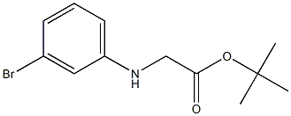 tert-Butyl 2-[(3-broMophenyl)aMino]acetate Structure