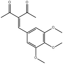 3-(3,4,5-trimethoxybenzylidene)pentane-2,4-dione 化学構造式