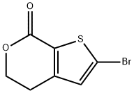 2-bromo-4,5-dihydro-7H-Thieno[2,3-c]pyran-7-one Struktur