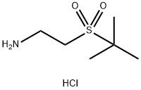 2-(2-Methylpropane-2-sulfonyl)ethylamine hydrochloride 化学構造式