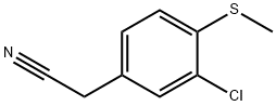 3-chloro-4-Methylthiophenylacetonitrile Structure