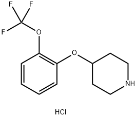 4-{2-(三氟甲氧基)苯氧基}哌啶盐酸盐,950649-05-5,结构式