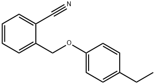 2-(4-ethylphenoxymethyl)benzonitrile Structure