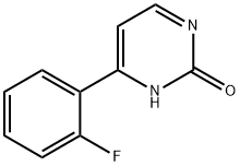 2-Hydroxy-4-(2-fluorophenyl)pyrimidine 结构式