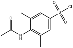 4-acetamido-3,5-dimethylbenzene-1-sulfonyl chloride 化学構造式