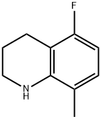 5-fluoro-8-methyl-1,2,3,4-tetrahydroquinoline Struktur