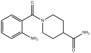 1-(2-aminobenzoyl)piperidine-4-carboxamide Struktur
