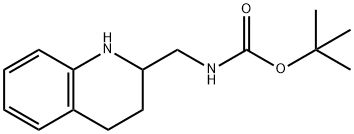 [(1,2,3,4-テトラヒドロキノリン-2-イル)メチル]カルバミド酸tert-ブチル 化学構造式