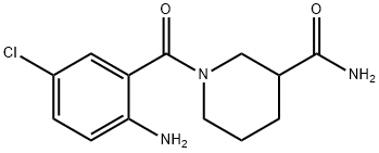 1-(2-amino-5-chlorobenzoyl)piperidine-3-carboxamide, 953905-88-9, 结构式