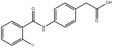 2-[4-(2-iodobenzamido)phenyl]acetic acid, 954254-16-1, 结构式