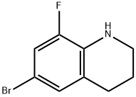 6-bromo-8-fluoro-1,2,3,4-tetrahydroquinoline Struktur