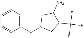1-benzyl-4-(trifluoromethyl)pyrrolidin-3-amine,954573-78-5,结构式