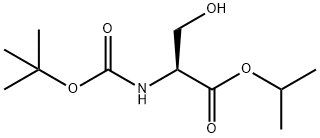 N-tert-butyl-L-serineisopropyl ester 化学構造式