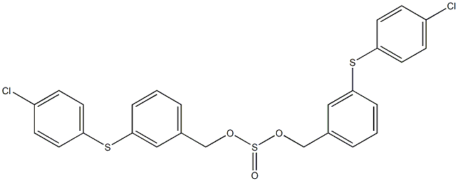 bis{3-[(4-chlorophenyl)sulfanyl]benzyl} sulfite Structure