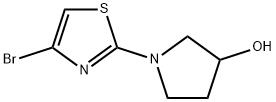 4-Bromo-2-(3-hydroxypyrrolidino)thiazole Struktur