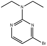 4-溴-N,N-二乙基嘧啶-2-胺, 959240-66-5, 结构式