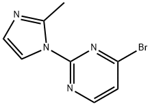 4-Bromo-2-(2-methylimidazol-1-yl)pyrimidine 结构式