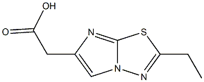 (2-Ethylimidazo[2,1-b][1,3,4]thiadiazol-6-yl)acetic acid, 96356-14-8, 结构式