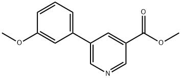 methyl 5-(3-methoxyphenyl)pyridine-3-carboxylate 结构式