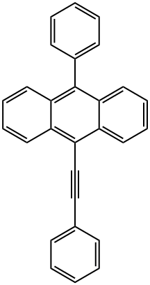 9-フェニル-10-(フェニルエチニル)アントラセン 化学構造式