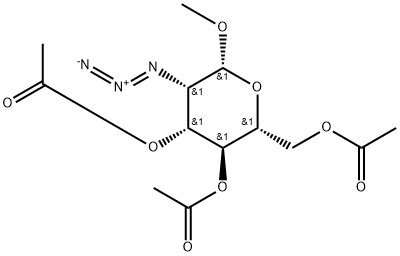 Methyl2-azido-3,4,6-tri-O-acetyl-2-deoxy-b-D-mannopyranoside Struktur