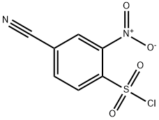 4-cyano-2-nitrobenzene-1-sulfonyl chloride Struktur