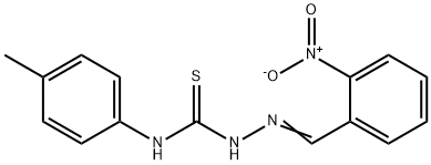 2-nitrobenzaldehyde N-(4-methylphenyl)thiosemicarbazone Structure