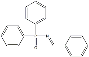 P,P-diphenyl-N-(phenylmethylene)phosphinic amide Struktur