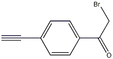 2-bromo-1-(4-ethynylphenyl)ethanone 化学構造式