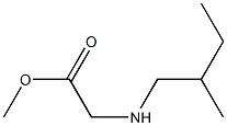 methyl 2-[(2-methylbutyl)amino]acetate Struktur