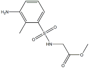 methyl 2-[(3-amino-2-methylbenzene)sulfonamido]acetate