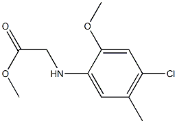 methyl 2-[(4-chloro-2-methoxy-5-methylphenyl)amino]acetate Structure