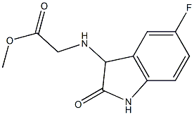 methyl 2-[(5-fluoro-2-oxo-2,3-dihydro-1H-indol-3-yl)amino]acetate Structure