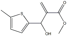 methyl 2-[hydroxy(5-methylthiophen-2-yl)methyl]prop-2-enoate Struktur