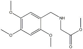 methyl 2-{[(2,4,5-trimethoxyphenyl)methyl]amino}acetate,,结构式