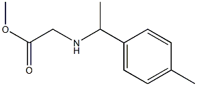 methyl 2-{[1-(4-methylphenyl)ethyl]amino}acetate Struktur