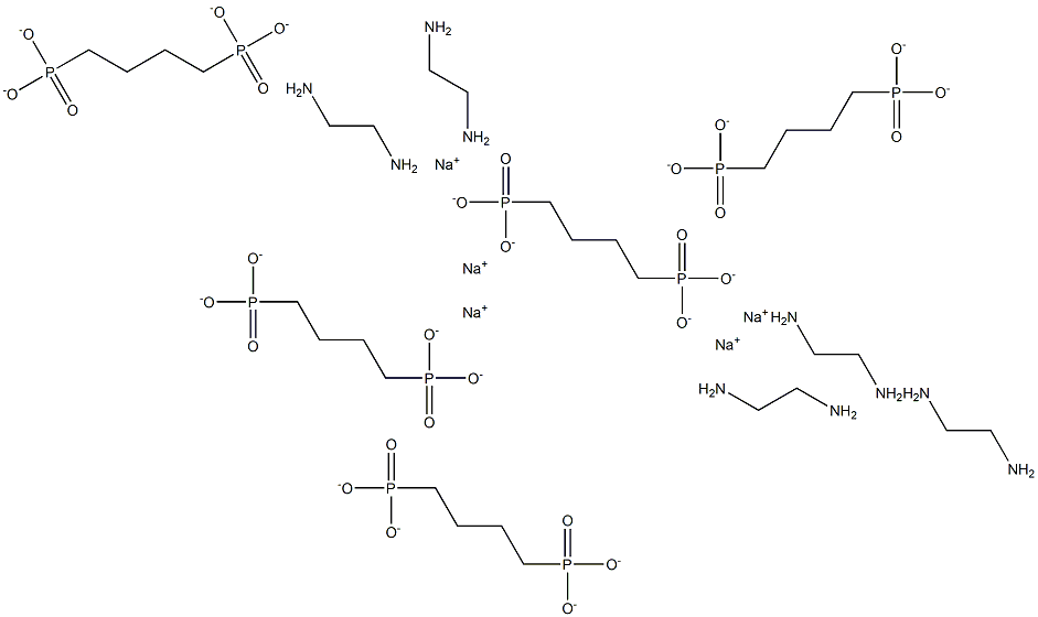 Ethylenediamine tetramethylene phosphonic acid pentasodium salt Structure