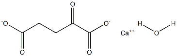酮戊二酸钙盐一水合物,,结构式