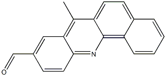 7-METHYLBENZ[C]ACRIDINE-9-CARBOXALDEHYDE,,结构式