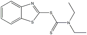 2-(N,N-DIETHYLTHIOCARBAMOYLTHIO)BENZOTHIAZOLE 结构式