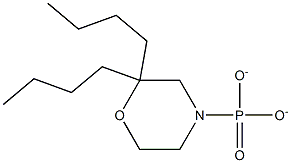 DI-N-BUTYLMORPHOLINOPHOSPHONATE Struktur