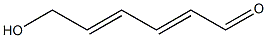 6-HYDROXY-TRANS,TRANS-2,4-HEXADIENAL Structure