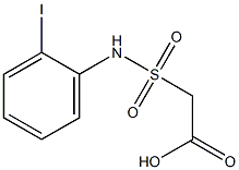 2-[(2-iodophenyl)sulfamoyl]acetic acid,,结构式