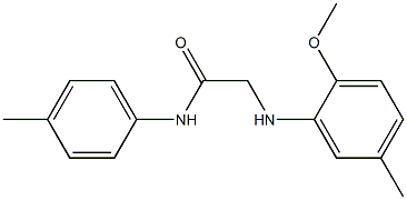 2-[(2-methoxy-5-methylphenyl)amino]-N-(4-methylphenyl)acetamide Structure