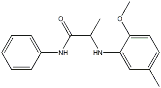 2-[(2-methoxy-5-methylphenyl)amino]-N-phenylpropanamide,,结构式