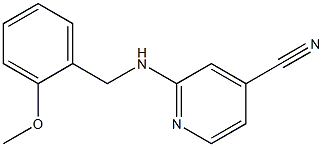 2-[(2-methoxybenzyl)amino]isonicotinonitrile Struktur