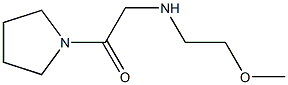2-[(2-methoxyethyl)amino]-1-(pyrrolidin-1-yl)ethan-1-one Struktur