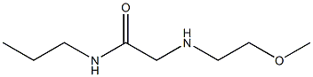 2-[(2-methoxyethyl)amino]-N-propylacetamide Struktur